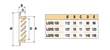 Деревянная вентиляционная решетка, дуб 172