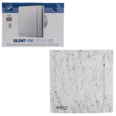 Накладной вентилятор Soler Palau SILENT-100 CZ MARBLE WHITE DESIGN 4C