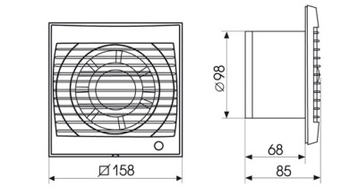 Накладной вентилятор Soler Palau Future-100 