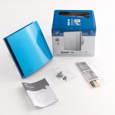 Вентилятор с обратным клапаном Soler Palau SILENT-100 CZ BLUE DESIGN 4C