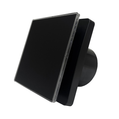 Вентилятор с обратным клапаном Seicoi 100 Matt Black Glass SNAD04-01B