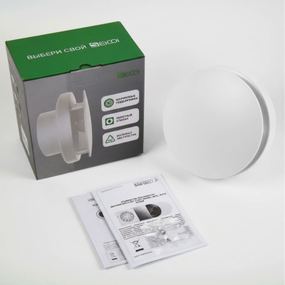 Вентилятор вытяжной потолочный Seicoi Ratio Design 100 White