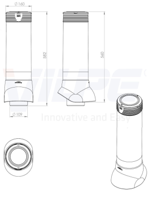 110P/IS/500 Вентиляционный выход канализации, RR32 110P/IS/500 Вентиляционный выход канализации, RR32