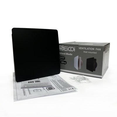 Вытяжной вентилятор Seicoi Floxy Design 100 Matt Black SMAZ04-01