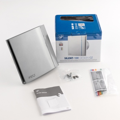 Накладной вентилятор серого цвета Soler Palau SILENT-100 CZ GREY DESIGN 4C Накладной вентилятор серого цвета Soler Palau SILENT-100 CZ GREY DESIGN 4C