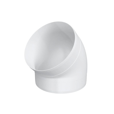 Отвод 45° круглый (пластиковый) ЭРА 16ККП (160 мм) Отвод 45° круглый (пластиковый) ЭРА 16ККП (160 мм)