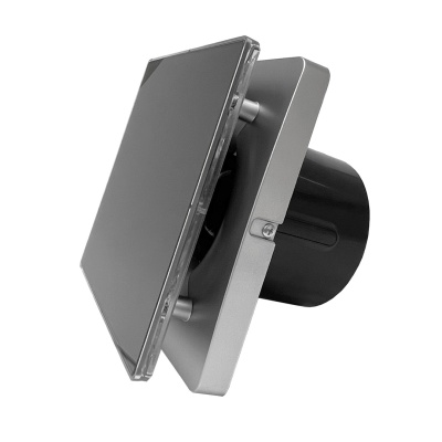 Вентилятор с обратным клапаном Seicoi 100 Silver Grey Glass SNAD04-01