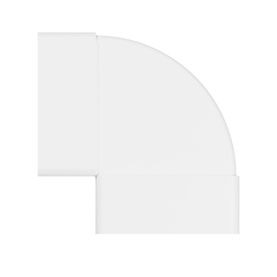 Отвод 90º вертикальный (пластиковый) ЭРА 922КВП (220x90 мм)