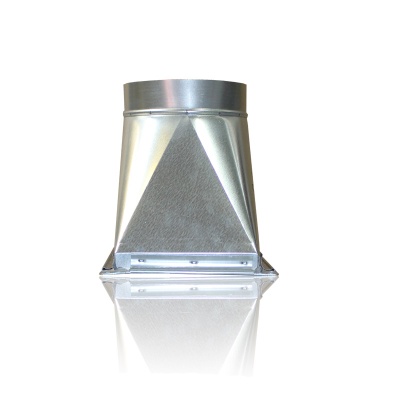 Переход c прямоугольного на круглое сечение (оц. сталь) 500х300-d315