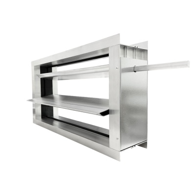 Дроссель-клапан прямоугольный под электропривод (оц. сталь) 500х250