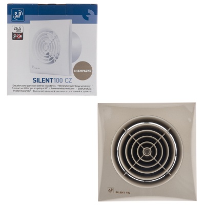 Накладной вентилятор Soler Palau SILENT-100 CZ CHAMPAGNE Накладной вентилятор Soler Palau SILENT-100 CZ CHAMPAGNE