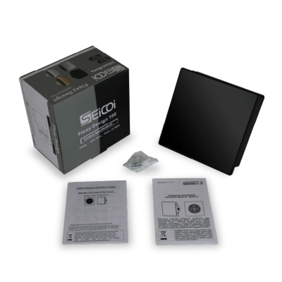 Вытяжной вентилятор Seicoi Floxy Design 100 Matt Black glass (SMAD04-01G)